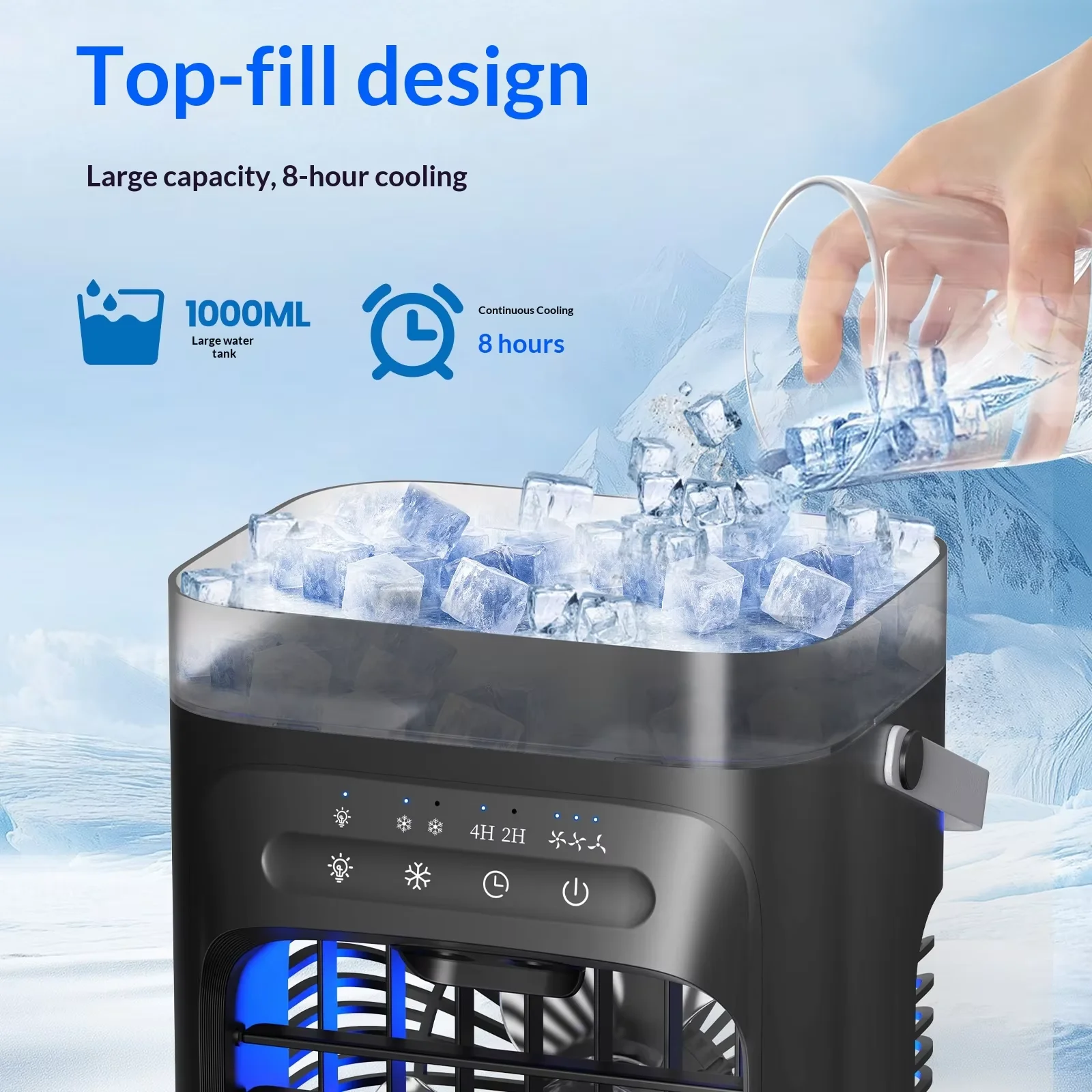 Portable Evaporative Air Cooler New USB Desktop Mist Fan Mini Air Conditioner For Home Office Study Personal Cooling_voghion.com