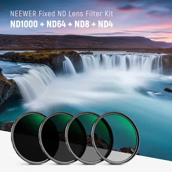 NEEWER 67mm Fixed ND Filter Kit ND1000 ND64 ND8 ND4 Neutral Density Filter Set Camera Lens Variable ND Filter detail image