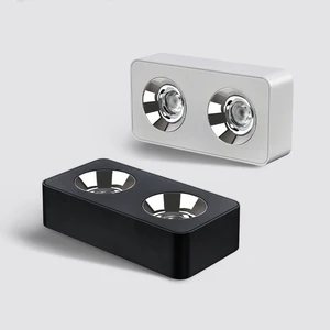 Modern Design Square LED Downlight Open-Mounted Ceiling Spotlight with Remote Control Switch Aluminum Lamp Body