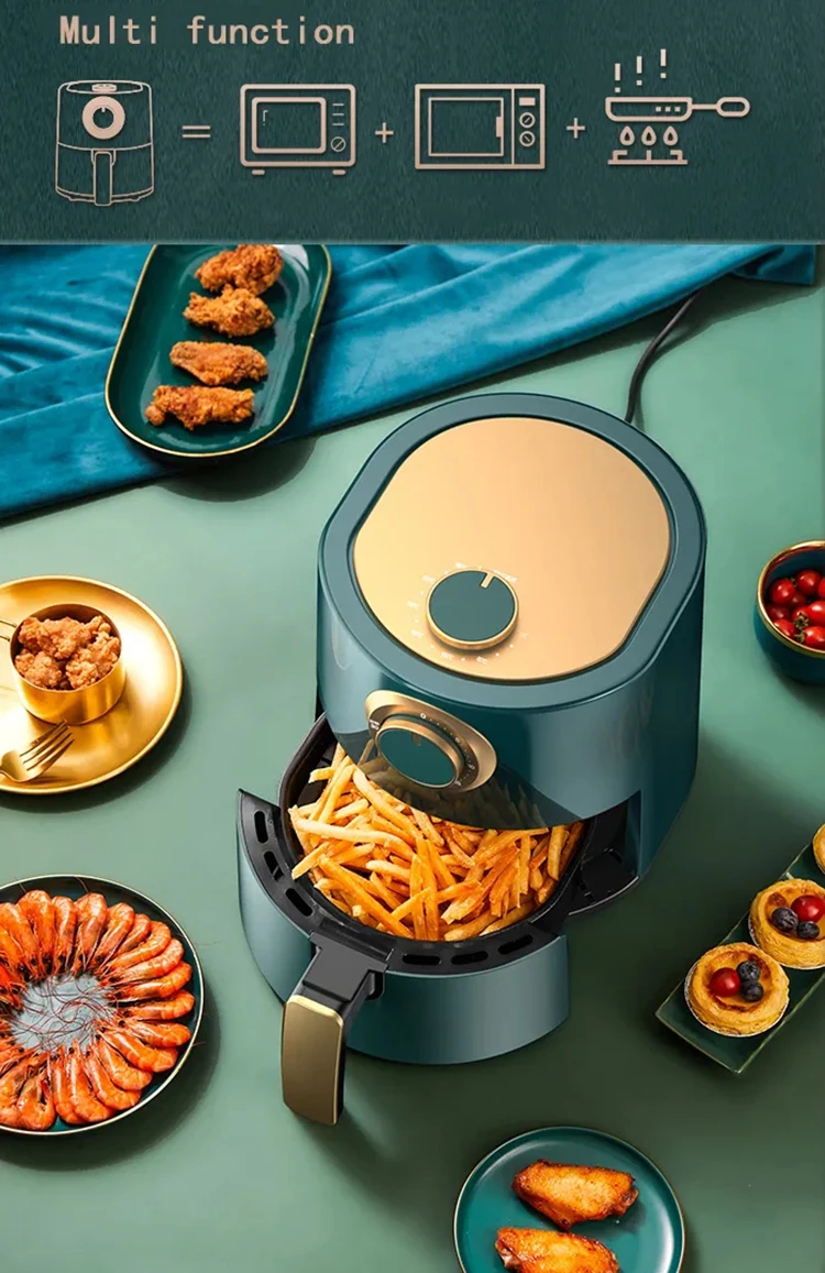 267075 2023 Healthy Air Flyer Fryer Electric Digital Small Air Fryer 3.