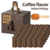 Marrón - 36 rollos de bolsas para residuos de café
