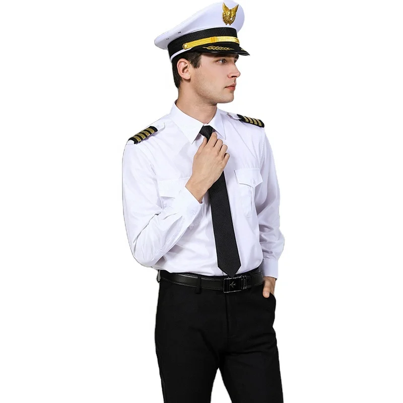 Camisa Blanca Hombre Uniforme Camisas De Diseño Simple Para Hombre