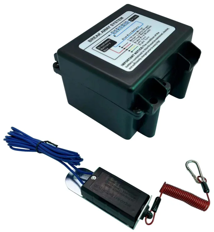 12v5a Dc Traction Floating Boat Trailer With Battery Electric Brake