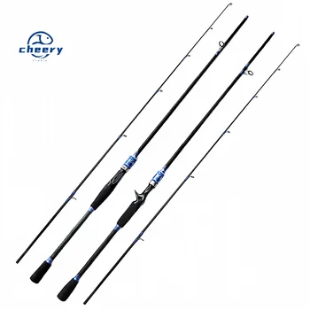 CHEERY Carbon Lure Rod Medium Hardness Medium Slow Action Straight Grip Long Casting Fishing Rod Set for Carp – Hard Lure – view 2
