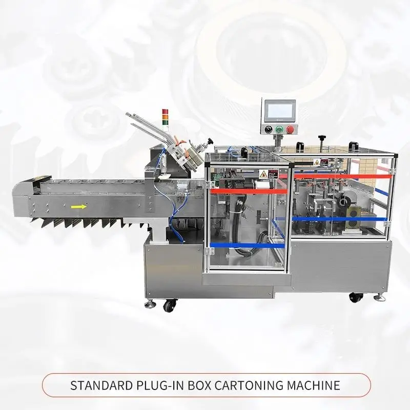 TEBAK Facial Mask Small Carton Automatic Carton Filling Machine Automatic Plaster Bag Mini Box Carton Packing Machine