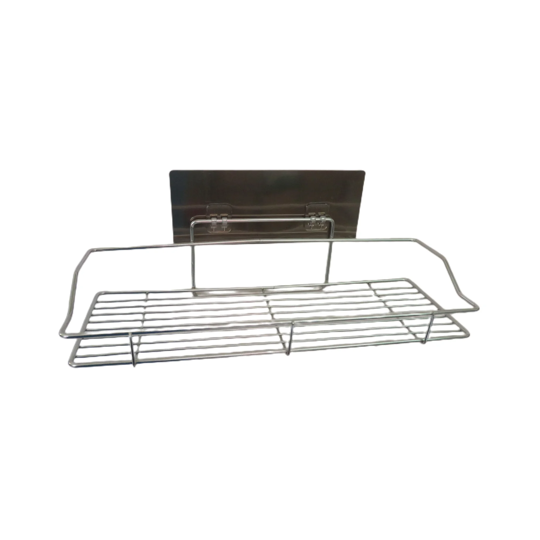 Stainless Steel Nail Free Square Strong Traceless Stick Malaking Sukat na Shelving Rack