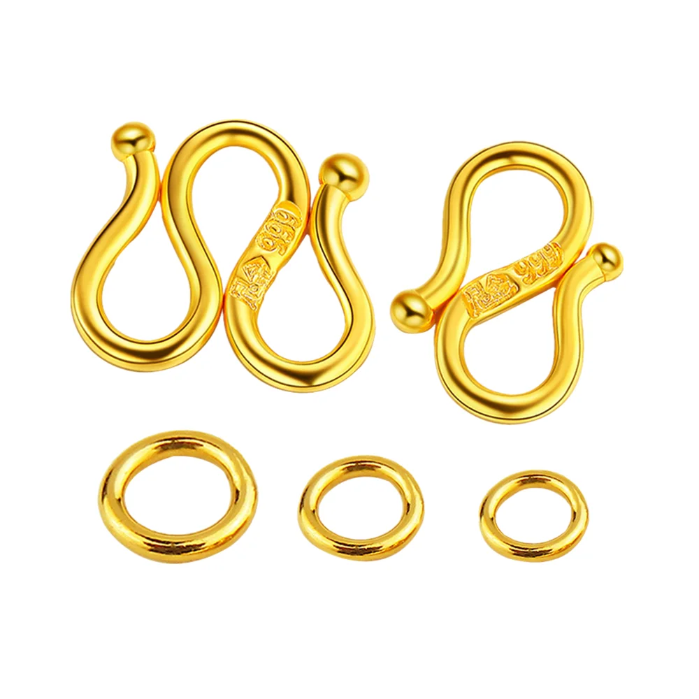 22K Gold Replacement S-Hook for Chains & Bracelets in 0.500 Grams