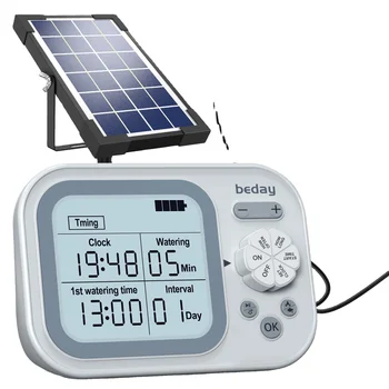 Solar Powered Automatic Watering System for Garden Smart Soil Moisture Sensor Timer Based Plant Watering Device