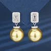 Golden Balls ear studs