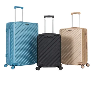 SQUARE APPEARANCE SHAPE EUROPE MARKET ABS 3PCS SET TRAVEL LUGGAGE SET HOT SALE STYLE