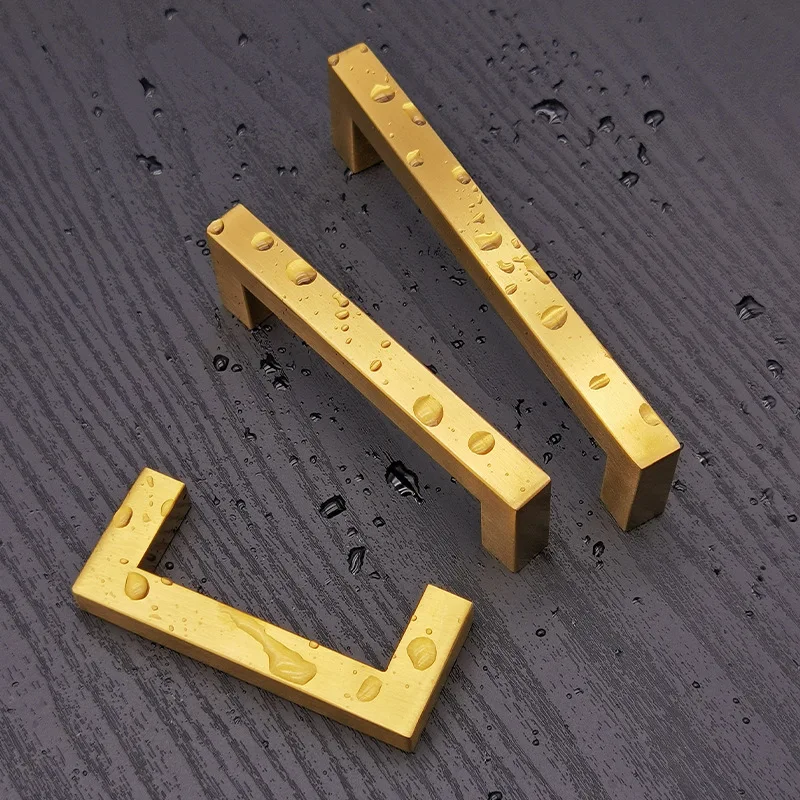 Kitchen Square Handles Matte Black Pulls Black Drawer