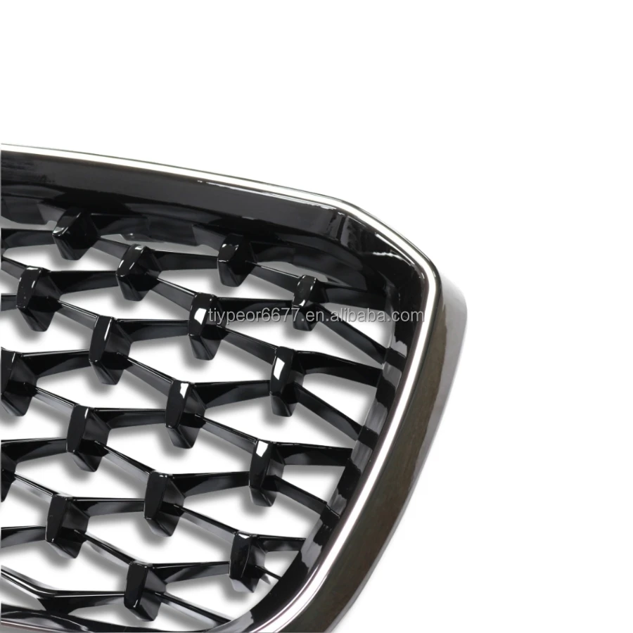 product tiypeor replacement grille for bmw 2022   2024 x3 g08 lci front bumper kidney grille sport style racing grills with led light-6
