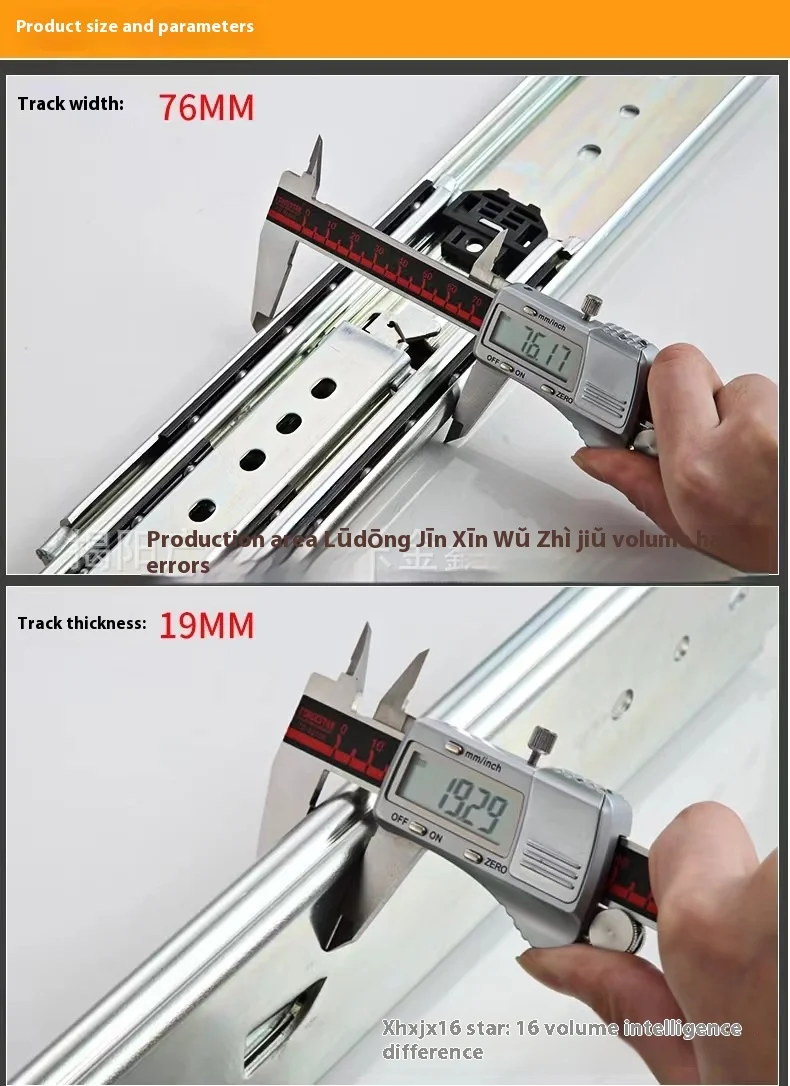 pesado Caj&oacute;n de servicio industrial Triple Caj&oacute;n de rodamiento de bolas de extensi&oacute;n completa Muebles Hardware 