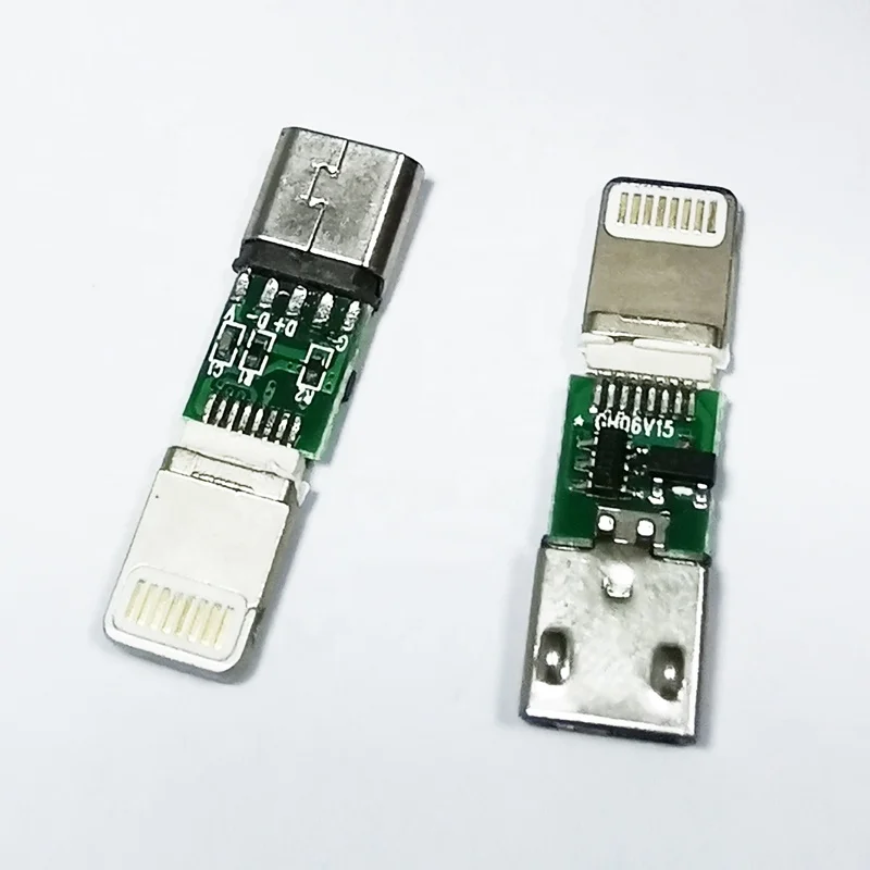 Разъем печатной платы для iphone apple usb ip68 8-контактный разъем usb разъёмом lightning