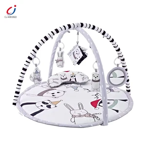 Chengji Baby Play Gym 1 Set Baby Round Infant Activity Floor Mat Sleeping Pendants Sensory Blanket Play Gym Baby Shell