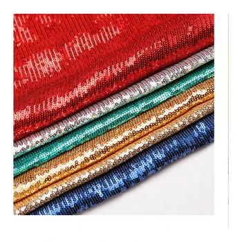 Sequin Embroidered Fabric Wedding Velvet with Stones Laces Fabrics For Woman Party