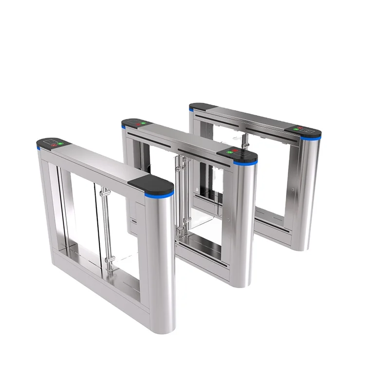 High speed anti-crush optical face recognition turnstiles swing barrier gate