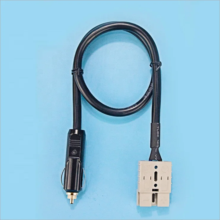 Solar Panel Charger Cable 15A Cigarette Lighter Plug to 50A Battery Power Connector Adapter Cable for Portable Fridge Car RVs