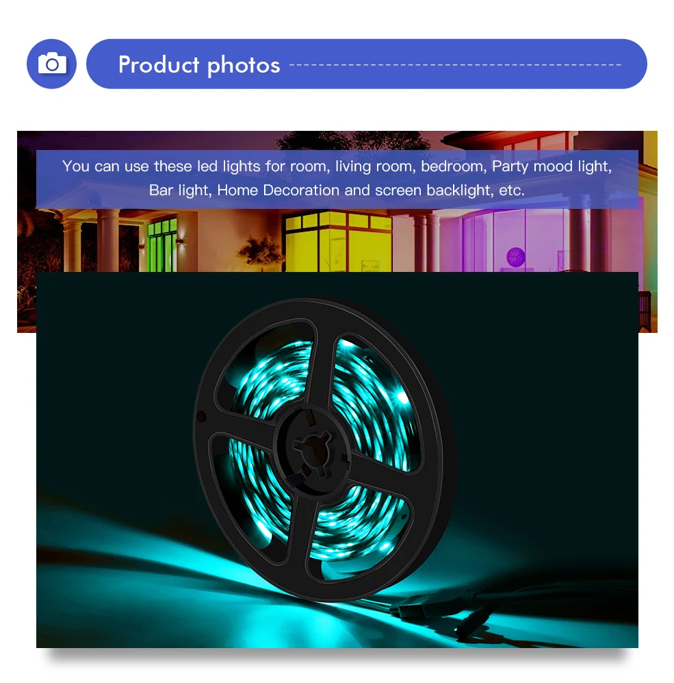 Alexa Google Home Led Strip App Controlled Waterproof 24vdc 1a 24w 10m Smart Flexible Rgb Lights