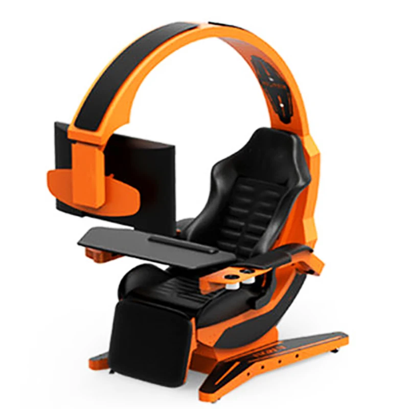 OEM OEDM Custom Ergonomic Silica Rgb Led High Back Swivel Racing Gaming Chair Gamer Office Chair With Foot Rest 995370