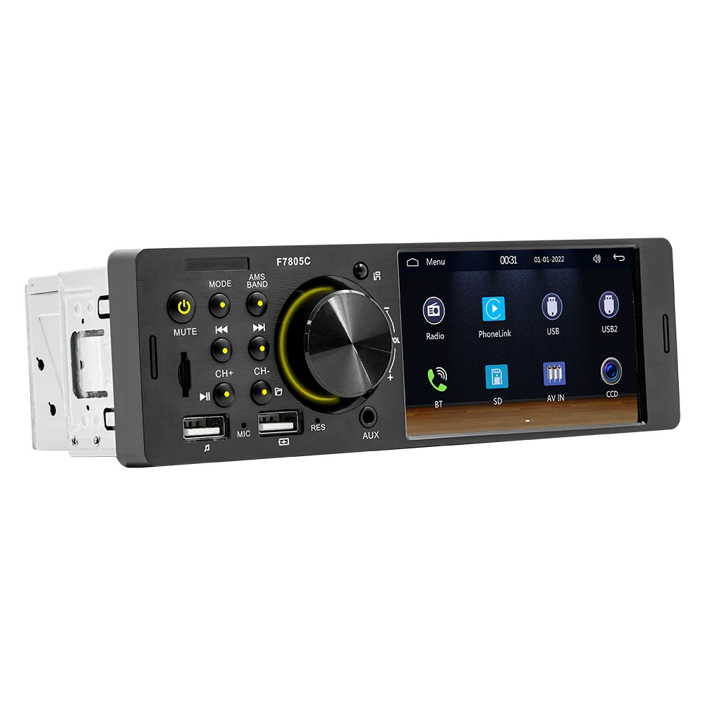 1 Din 4.1 Inch Android Auto Carplay MP5 Player with BT