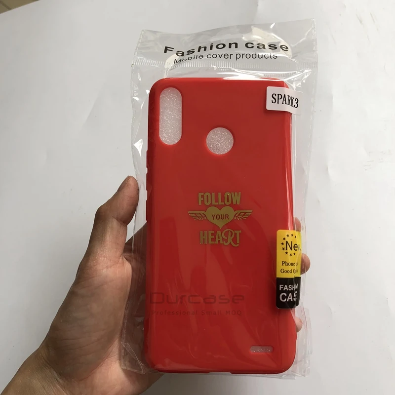 For Tecno Spark 3 KB7 CD6J Pop 4 Pro BC3 CE9 Africa Mobile Phone Back Cover Case Matte Slim TPU Silicone With Rope Cases