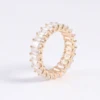 10K yellow gold lab diamond ring