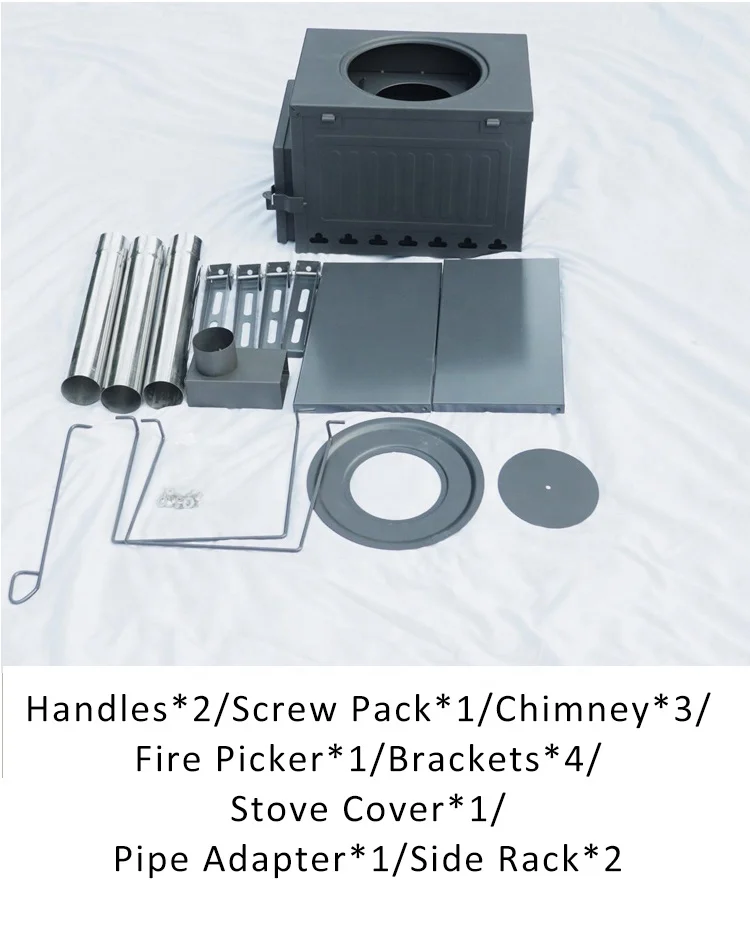 Folding Bbq Grills Multi Functional Mini Cooking Stoves Camping Wood Stove Picnic Carbon Steel Portable Outdoor Home Polishing