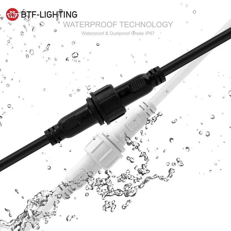 Electrical Engineering Project IP65 PVC Tee Type T Shaped 2Pin 3Pin Waterproof Connector