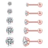 Round stud earrings