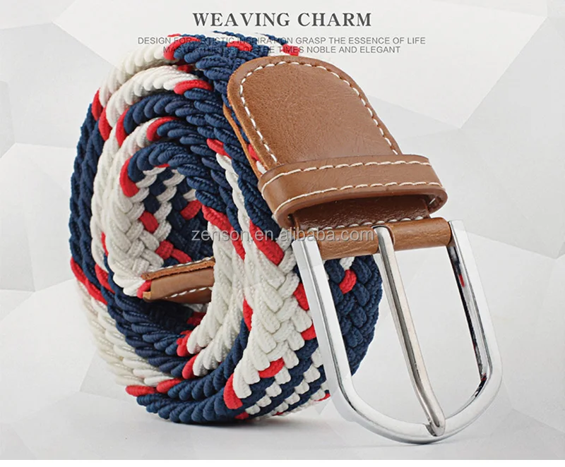 Rts 60 Colors 33mm Wide Women Knitted Casual Woven Stretch Braided ...