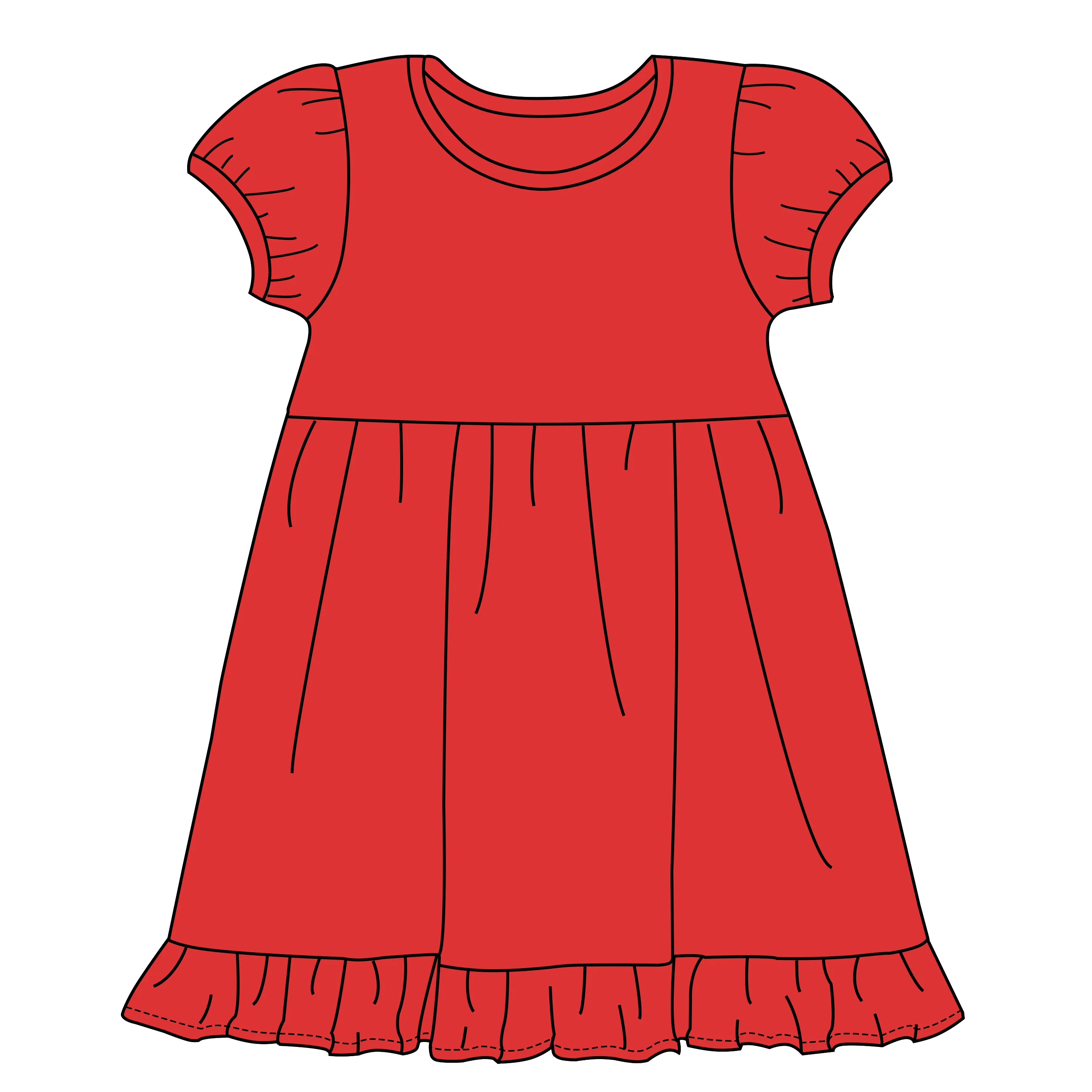 kids dress clip art