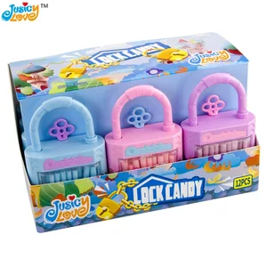 Hot Selling Funny Lock Toy With Sweet CC Stick Candy