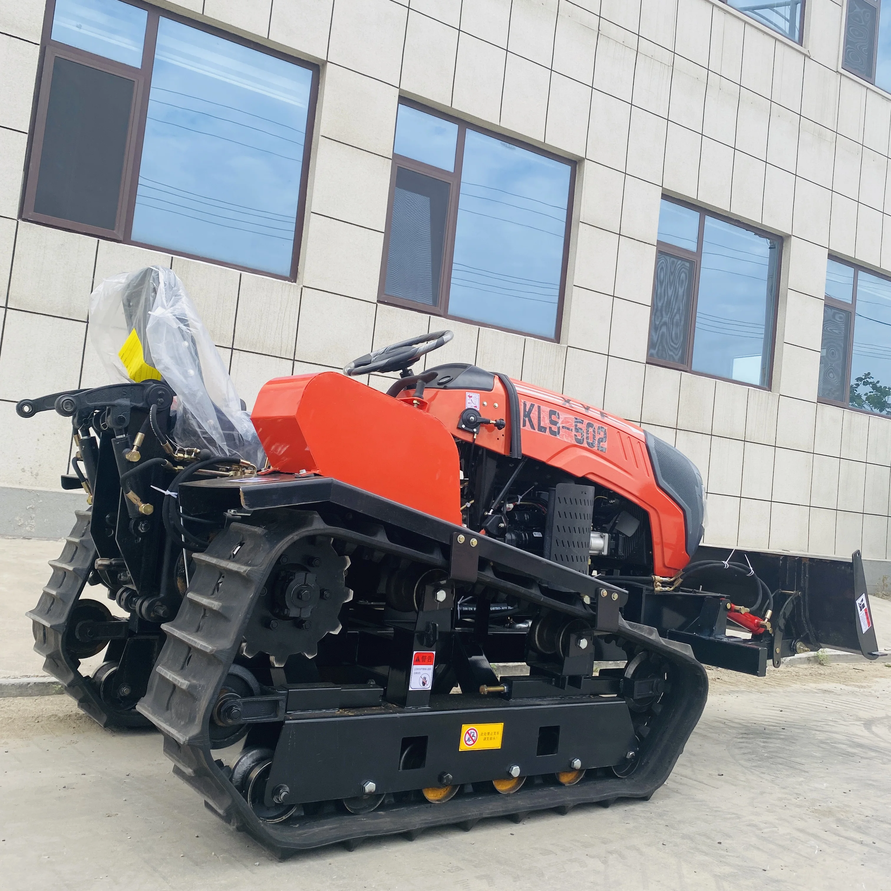 50HP Small Rubber Triangle Track Rice Farming Tractor Rice Paddy Field Mini Crawler Tractor