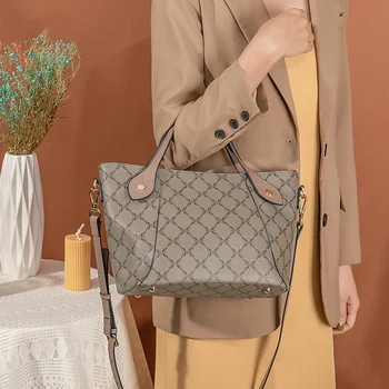 Classical branded PVC leather ladies bags women handbag