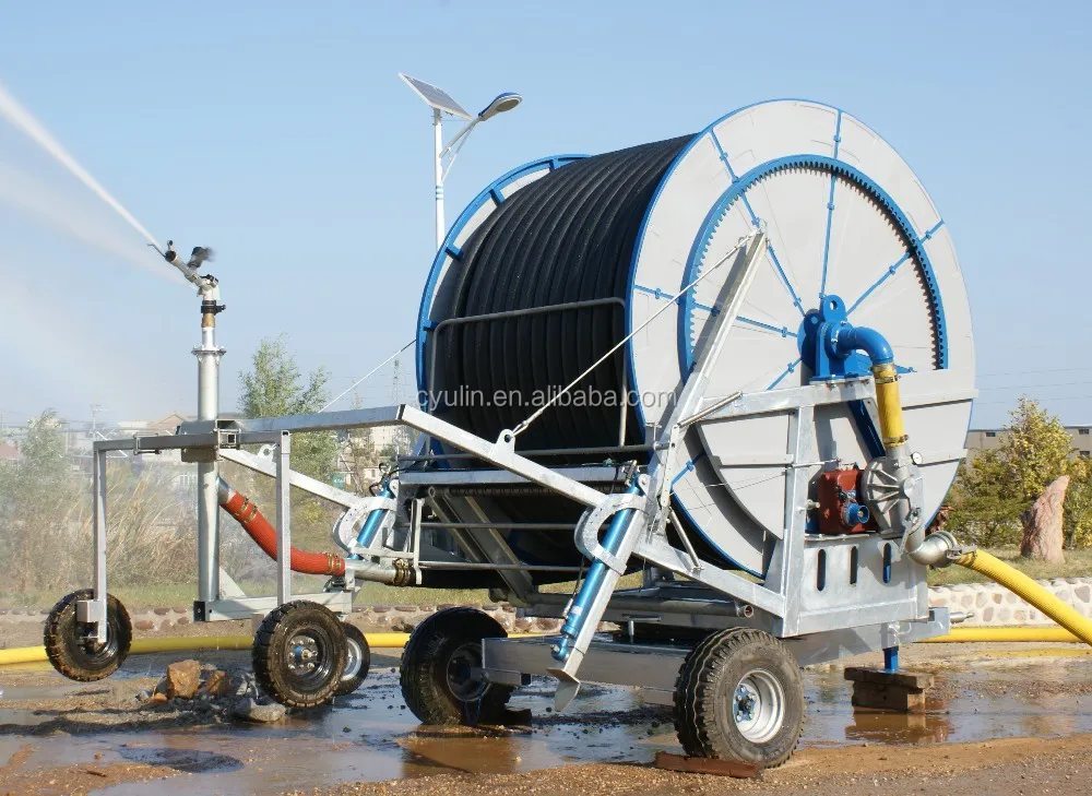 2025 September Special Digital Travelling Water Turbine Hose Reel Machine 28m Boom for Farm Irrigation Systems