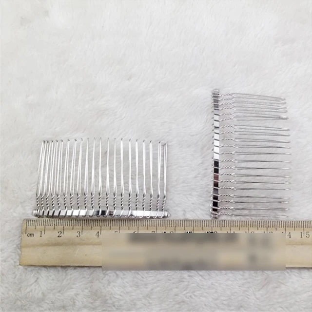 HG23 Multi Sizes Silver Black Gold Rose Gold Women Accessories Styling Bridal Wedding Hair Veil Comb