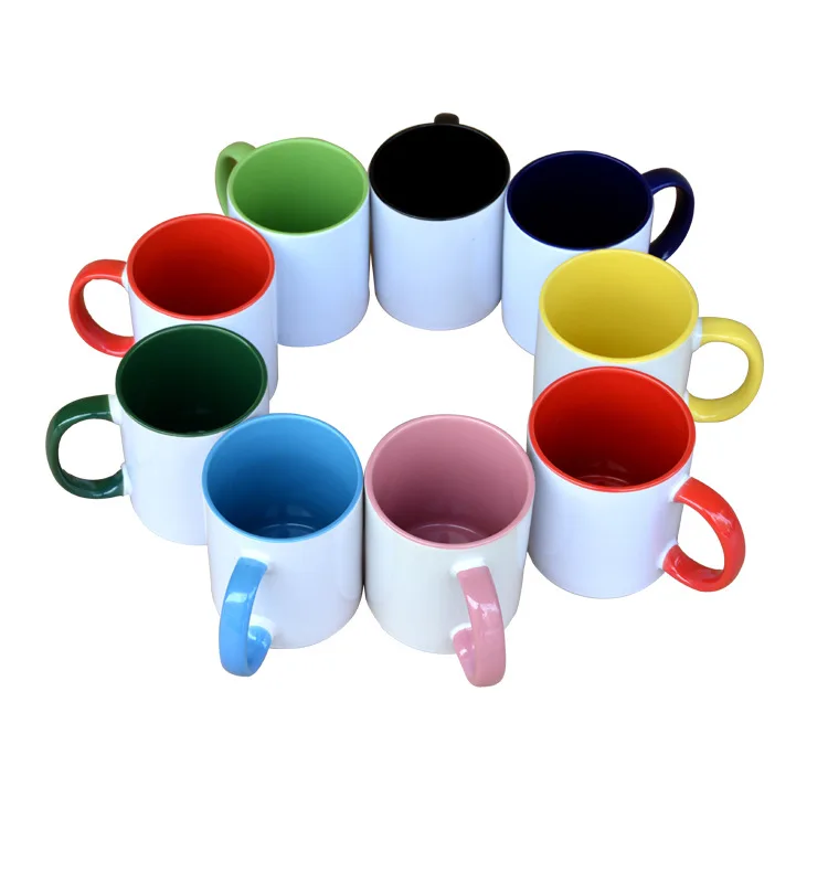 Wholesale Customized Ceramic Coffee Mug With Colorful Handle Buy