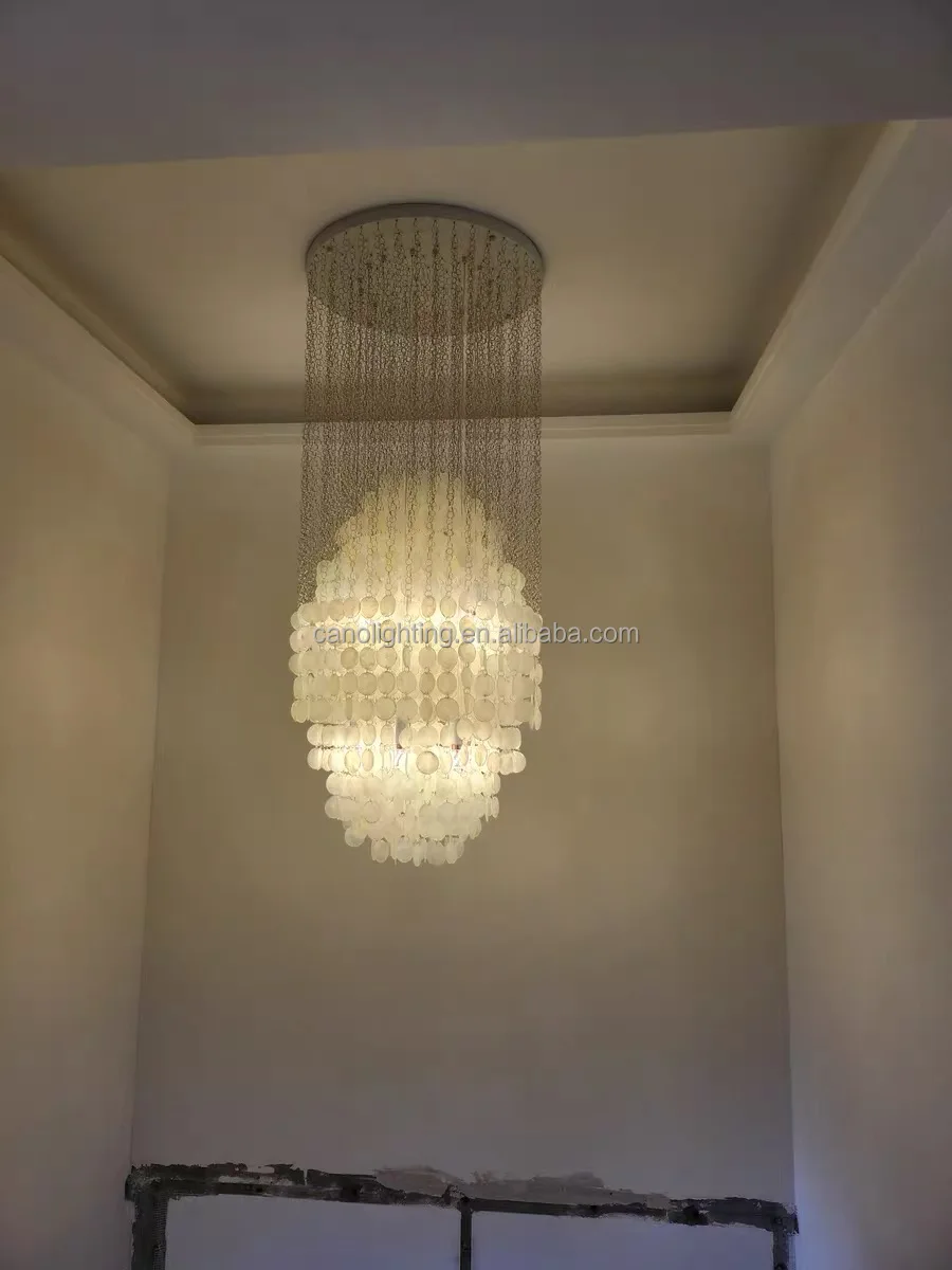 Modern Indoor Lighting - Elegant Sea Shell Pendant Lamp