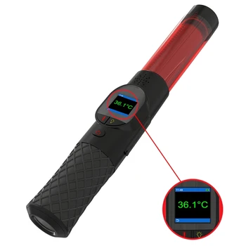 High Accuracy Quick Response Fuel Cell Sensor Alcohol Tester Breathalyzer with Led Flashlight Baton Control