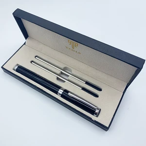 Hot Selling Heavy Luxury Business Metal Roller Pen With Custom logo Office Supplies Promotion Metal Roller Pen Set With Box