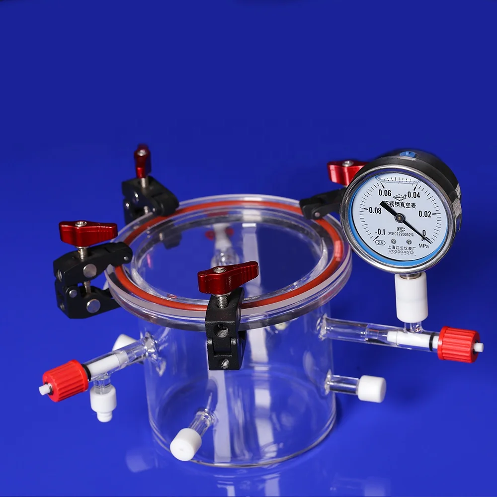 Lab Fused Quartz Reactor with Vacuum and Discharge Photocatalytic SO2 Removal Chemical Composition SiO2