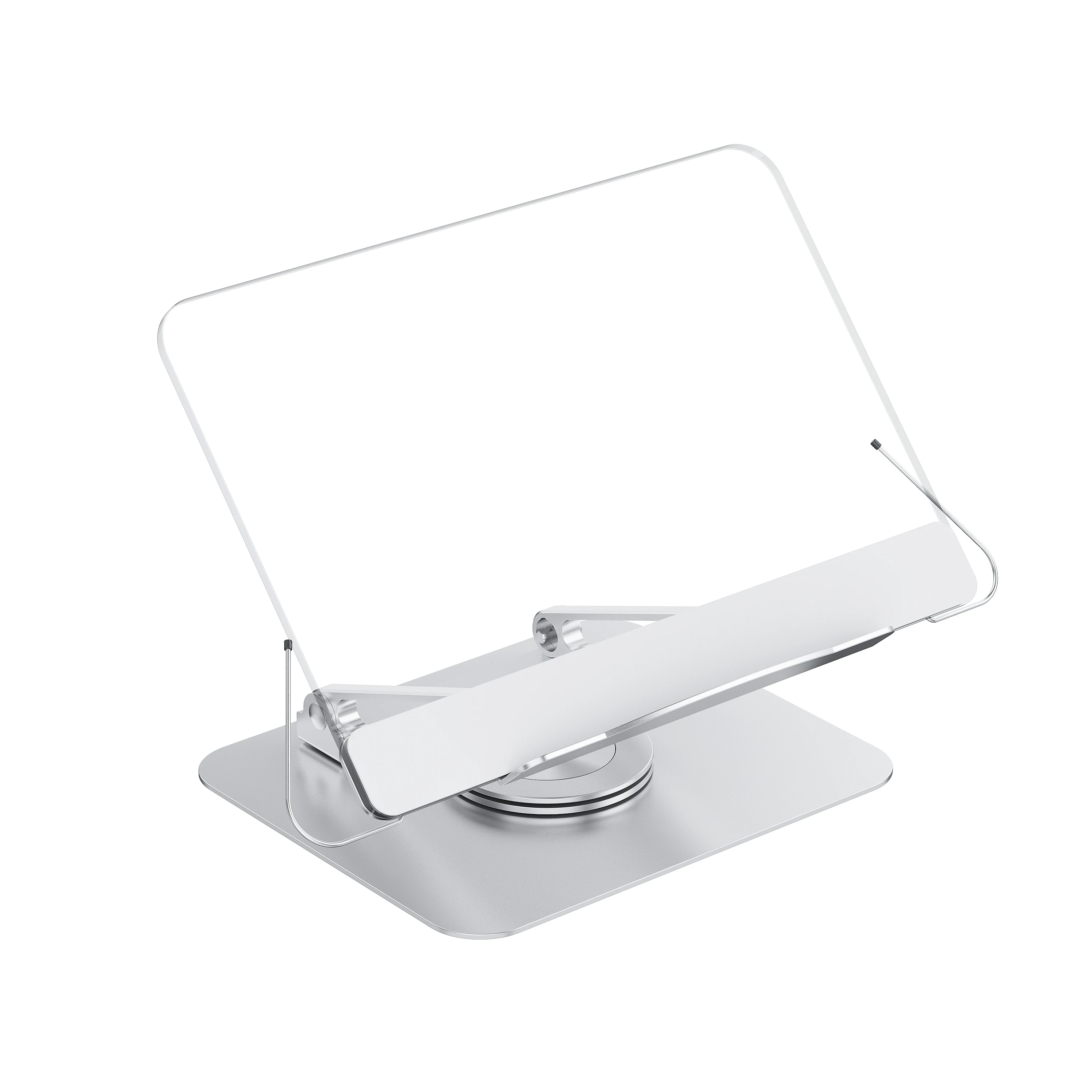 Acrylic Book Reading Stand Aluminum 360 Rotation Book Display Stand