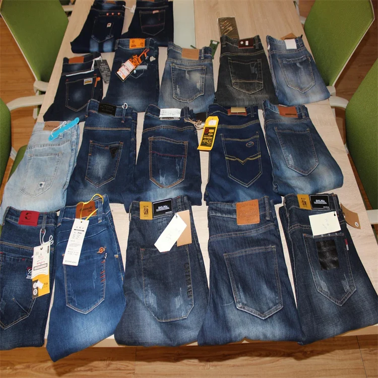 New Arrival Fashion Design Used Jeans Men Jeans Trousers Mens Denim  Cheapest Jeans Stock Lot Wholesale