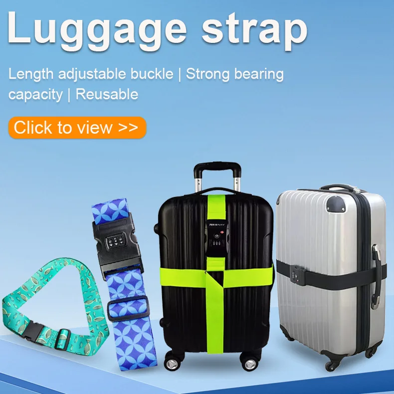 Wholesale Customs Suitcase Tsa Luggage Wide Belt Adjustable Travel ...