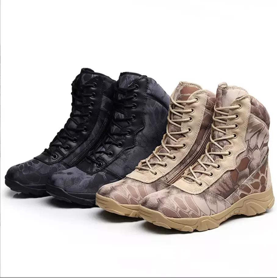 Высокие тактические ботинки из волокна для активного отдыха Походов