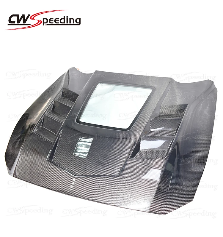 CUSTOMIZE CARBON FIBER ENGINE HOOD BONNET for 2015 2016 2017 FORD MUSTANG