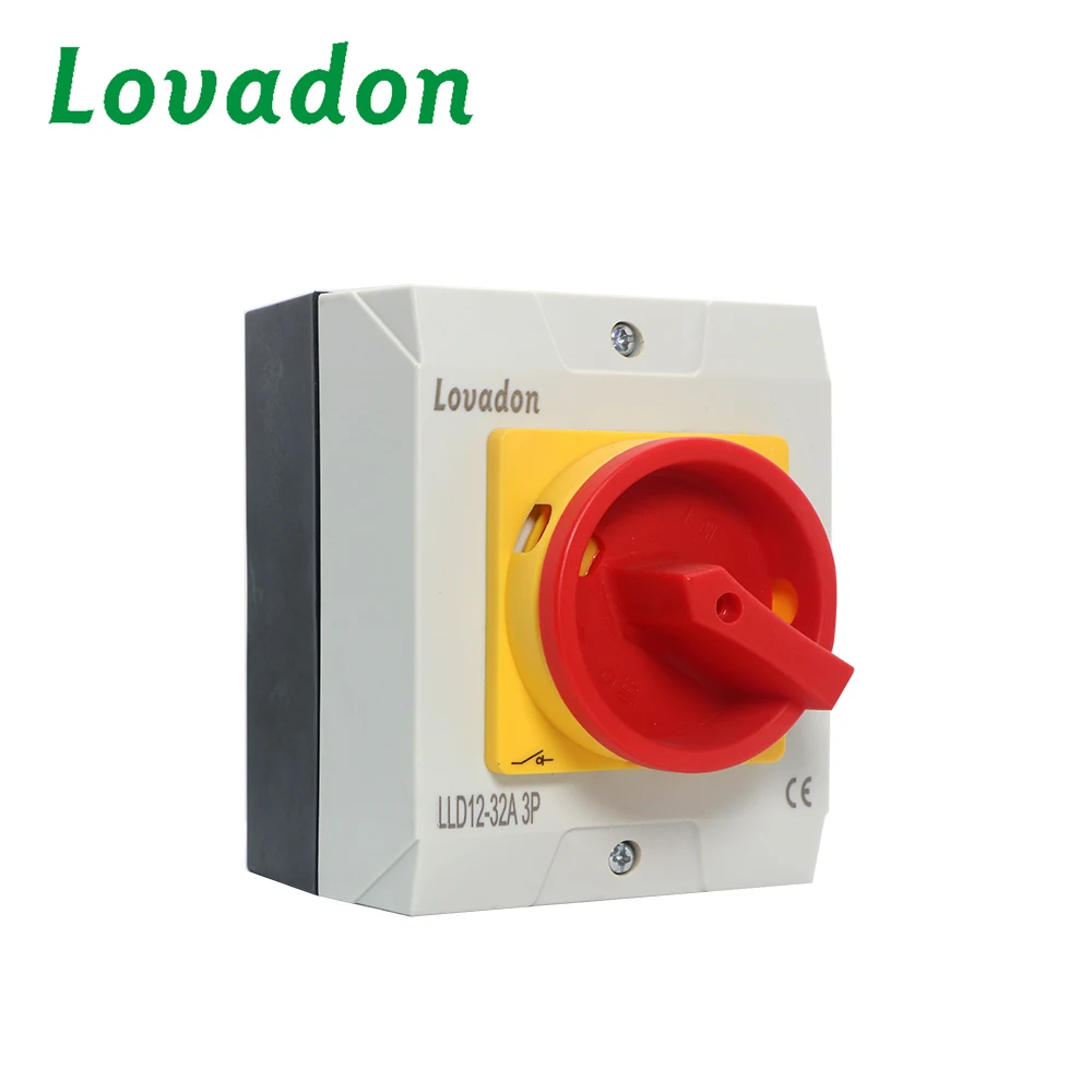 380V Electrical Load Break Switch 32A 3P D11 Closed Type Load Switch
