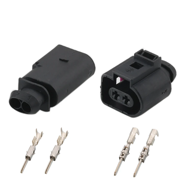 Anmaipu 2 Hole Temperature Sensor Plug Automotive Connector Housing for VW Audi 1J0973802  1J0973702 8K0973702