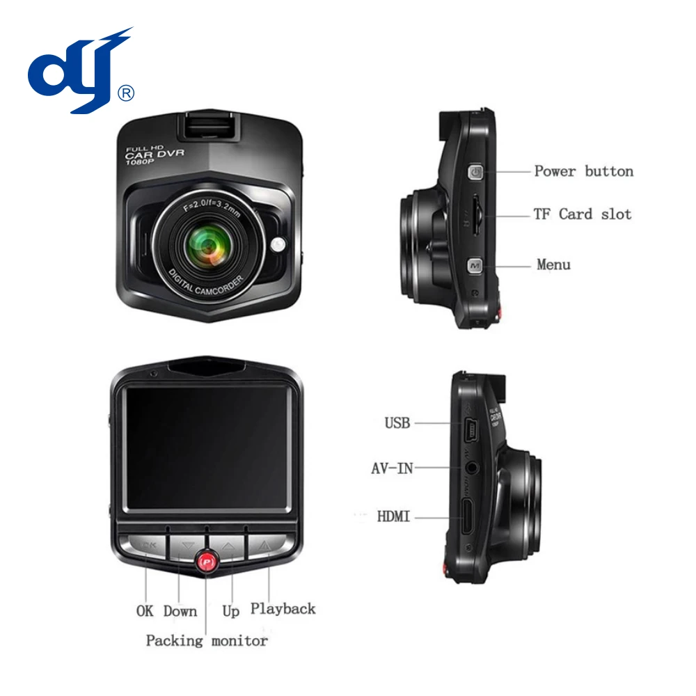 hot sale gt300 dash cam 2.4